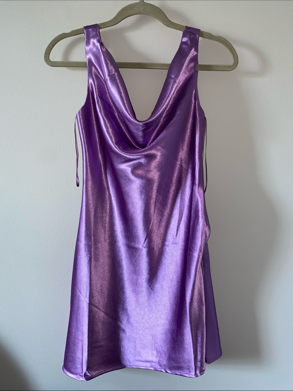 Lena Shimmery Lilac Slip Dress